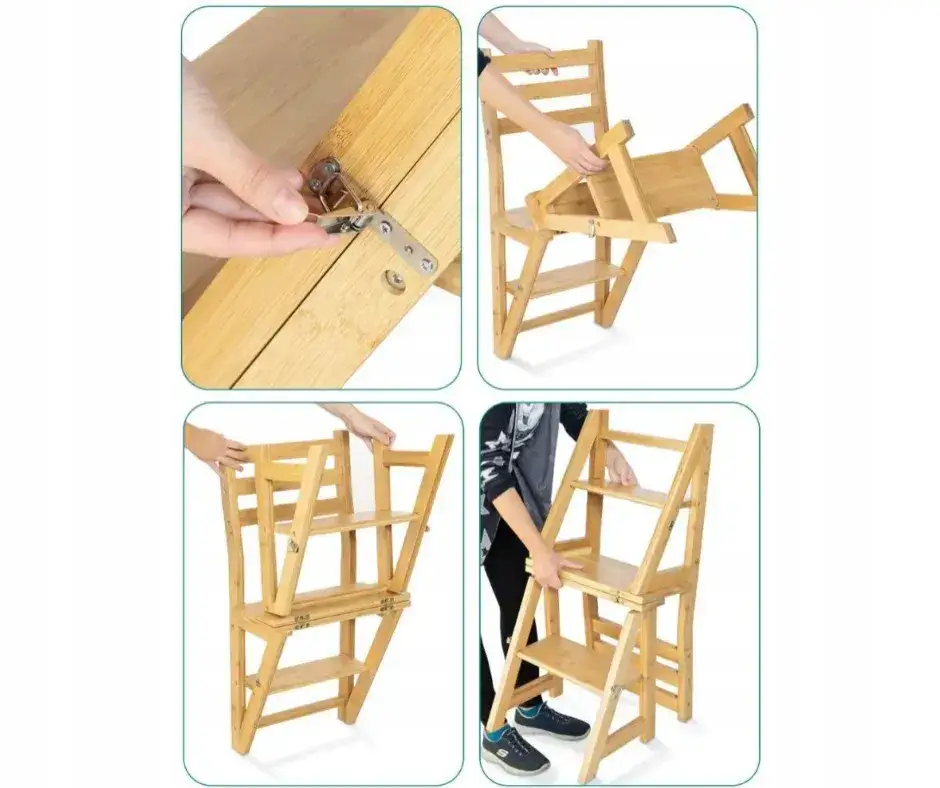 Krzesło-drabinka DIY: Zbuduj mebel 2w1 i zaskocz domowników!