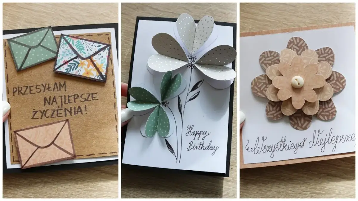 Kartki urodzinowe DIY ze zszywką - proste pomysły i inspiracje