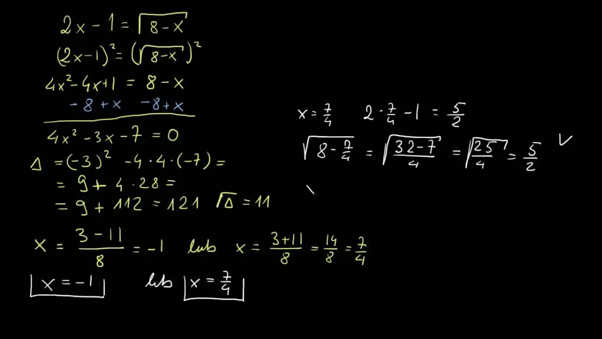 Jak pozbyć się pierwiastka z równania - proste metody i przykłady