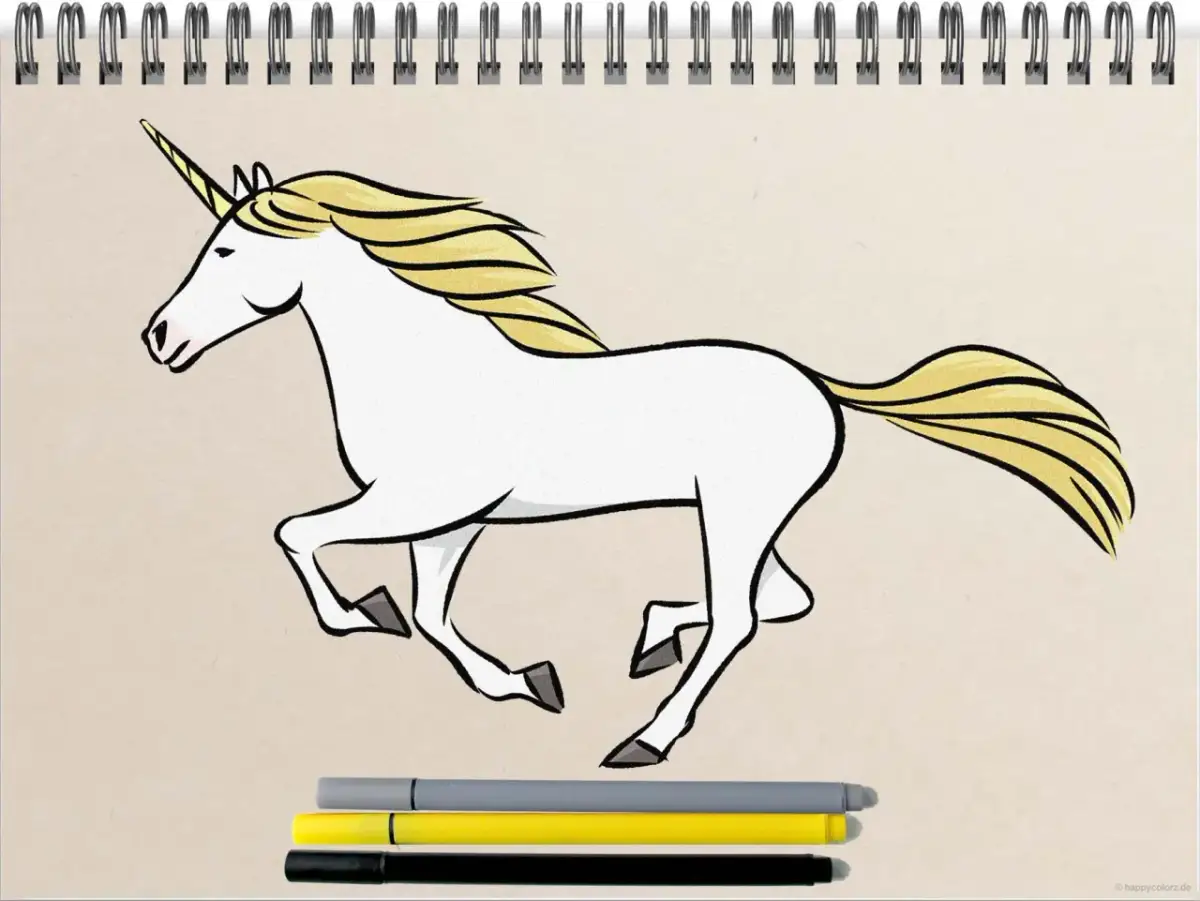 Einhorn malen: So einfach gelingt dein magisches Fabelwesen