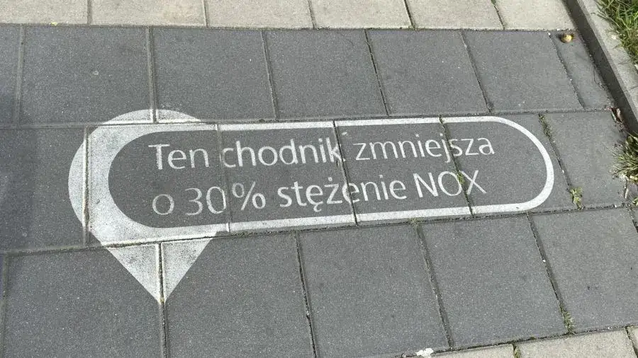 Chodnik który oczyszcza powietrze - rewolucja w walce ze smogiem