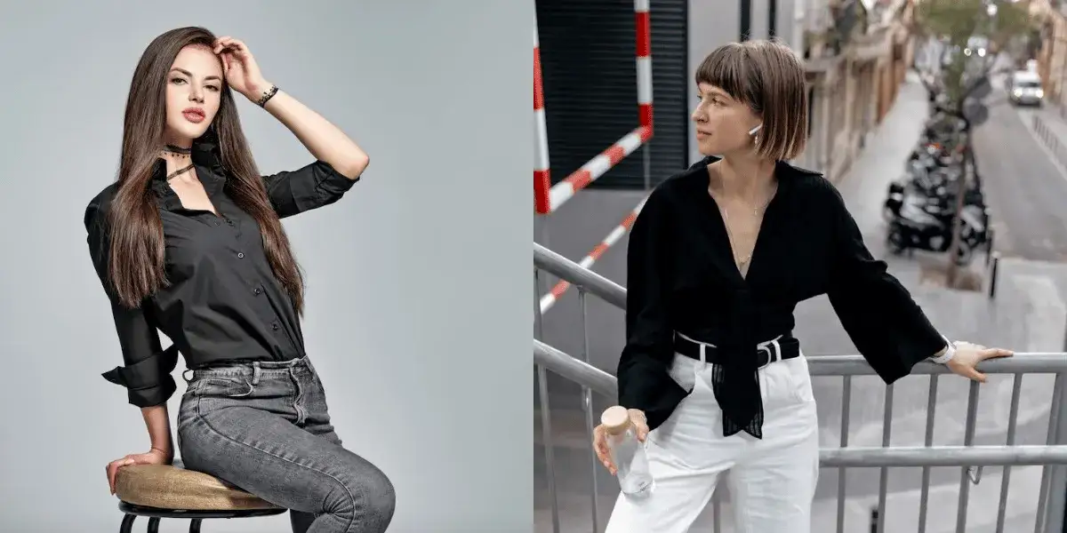 Jakie spodnie do czarnej koszuli damskiej? Odkryj stylowe połączenia