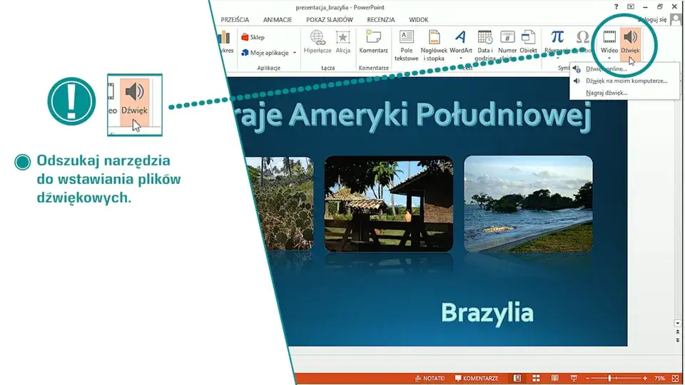 Jak wstawić podkład muzyczny w PowerPoint i uniknąć problemów z dźwiękiem