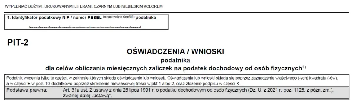 Jak wypełnić oświadczenie PIT-2, aby uniknąć błędów i problemów