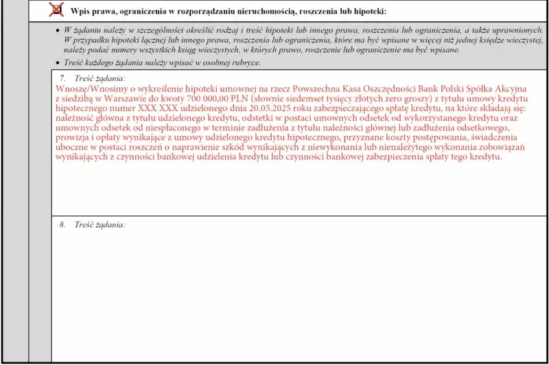 Wykreślenie hipoteki łącznej: Ile wniosków? Jeden wystarczy!