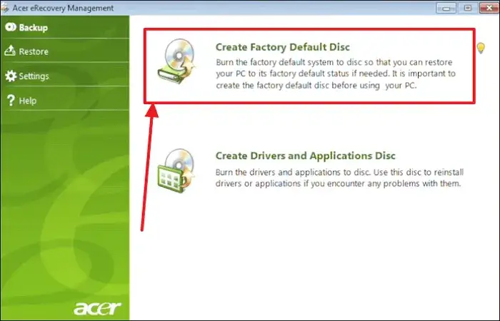 Acer Aspire jak uruchomić recovery i uniknąć utraty danych