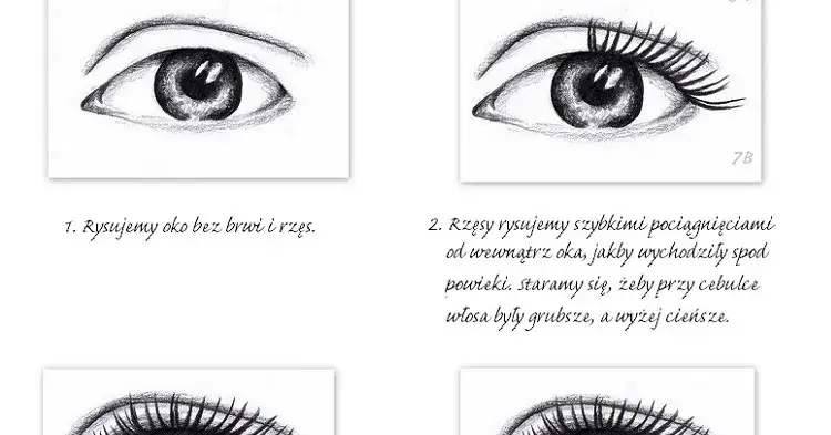 Jak narysować rzęsy krok po kroku? Realizm dla początkujących