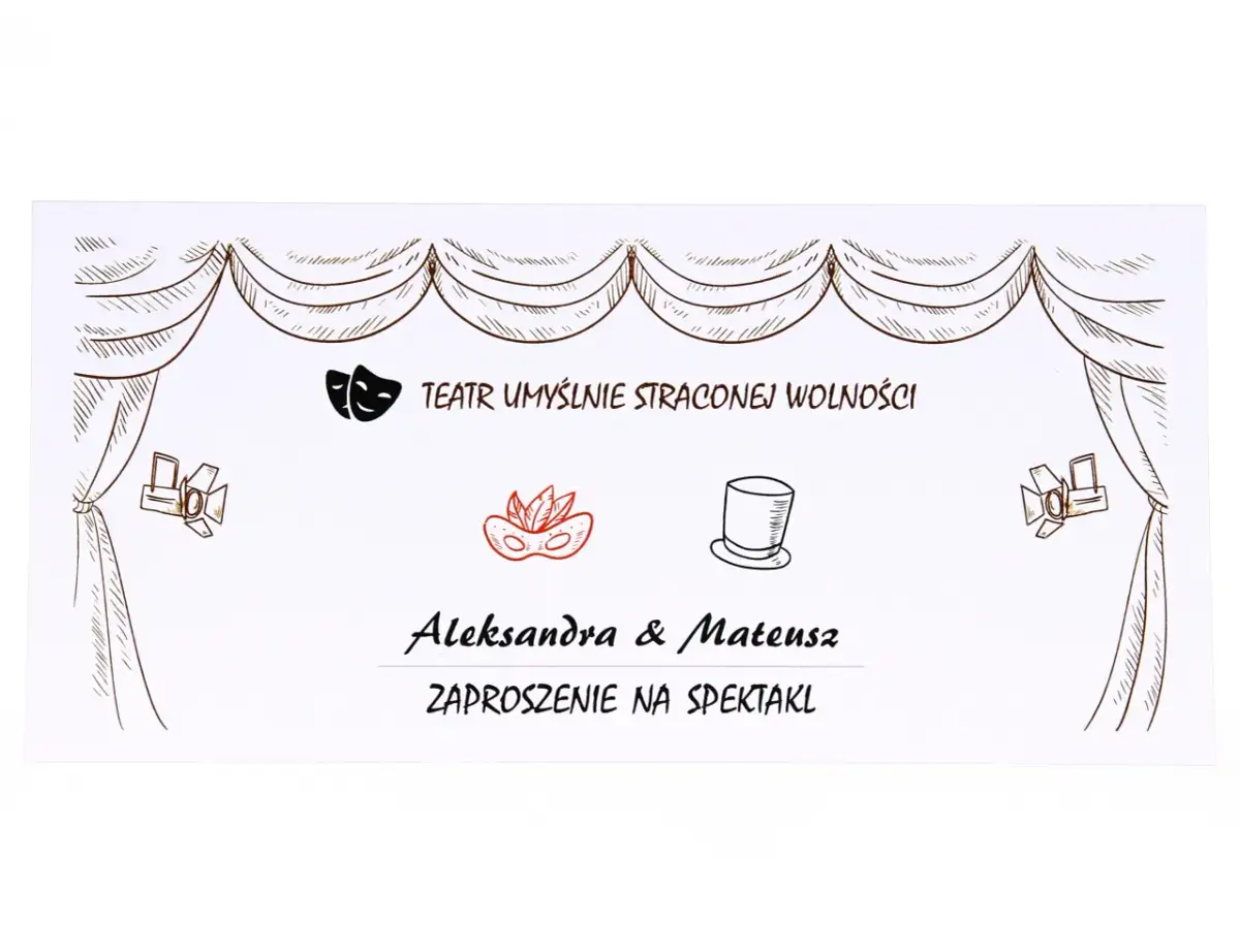 Zaproszenie na spektakl: Poradnik + wzory. Zachwyć gości!