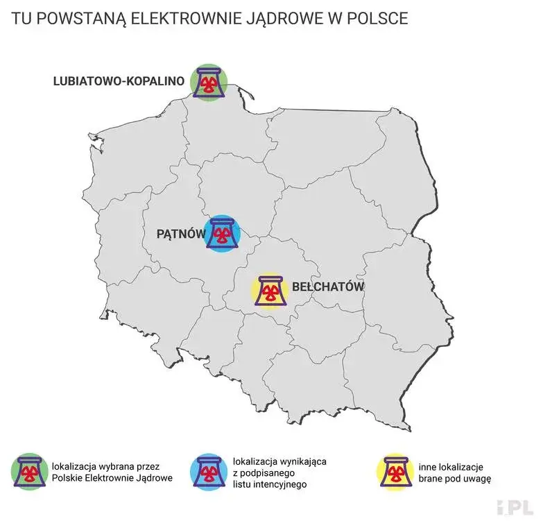 Polska stawia na atom: Gdzie i kiedy powstaną elektrownie jądrowe?