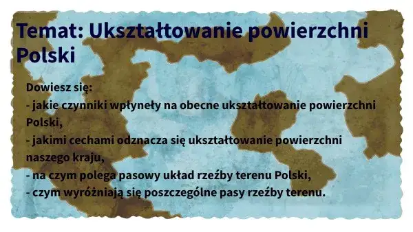 Jakie są pasy rzeźby terenu w Polsce? Odkryj ich fascynujące cechy