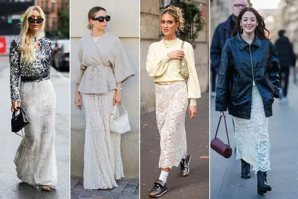 Koronkowa spódnica: stylizacje na co dzień, do pracy i na wesele