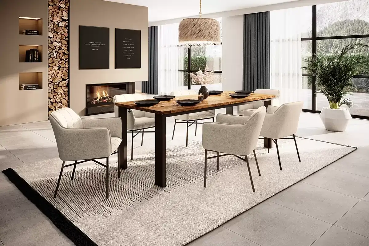 Krzesła do drewnianego stołu: Jak połączyć styl z wygodą?