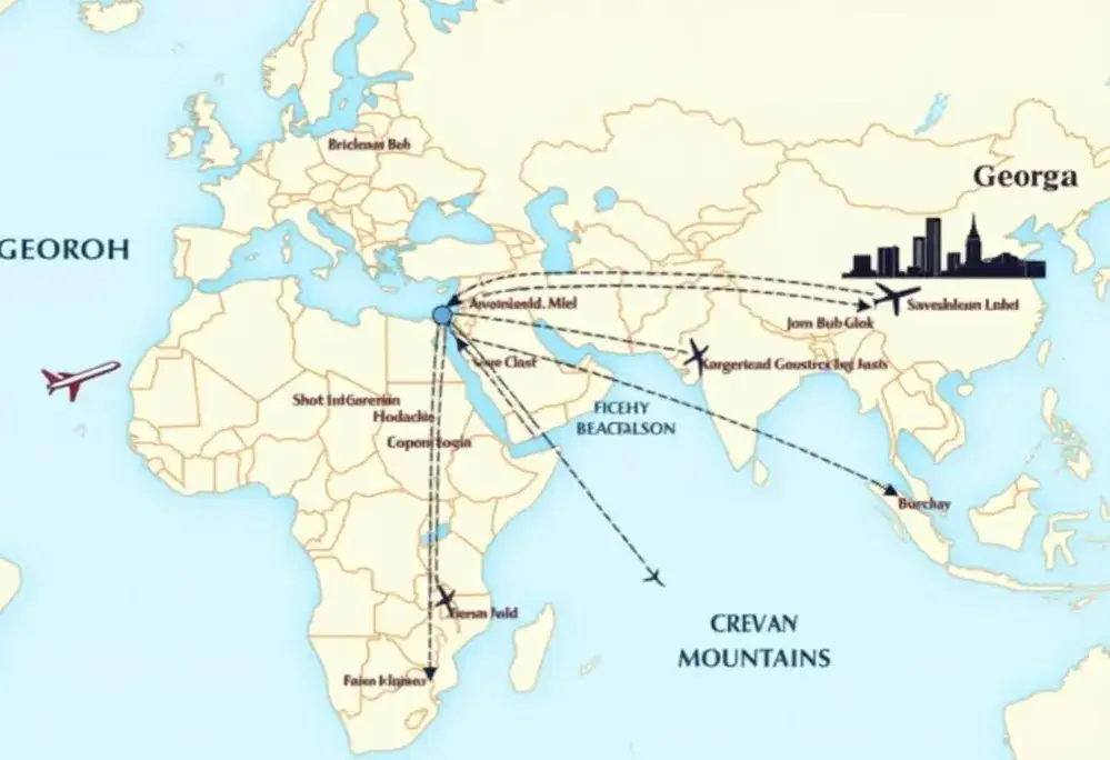 Ile trwa lot do Gruzji? Sprawdź czas przelotu z Polski i czynniki wpływające