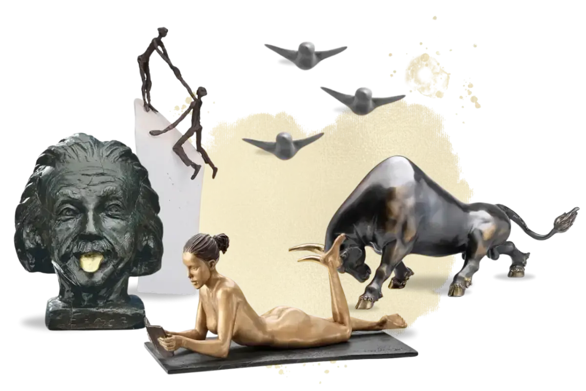 Große Skulptur Wohnzimmer: Perfektes Statement-Kunstwerk finden