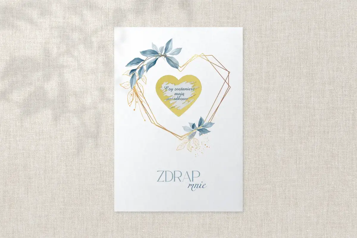 Oryginalna zdrapka „czy zostaniesz moją świadkową” – wyjątkowy sposób na prośbę