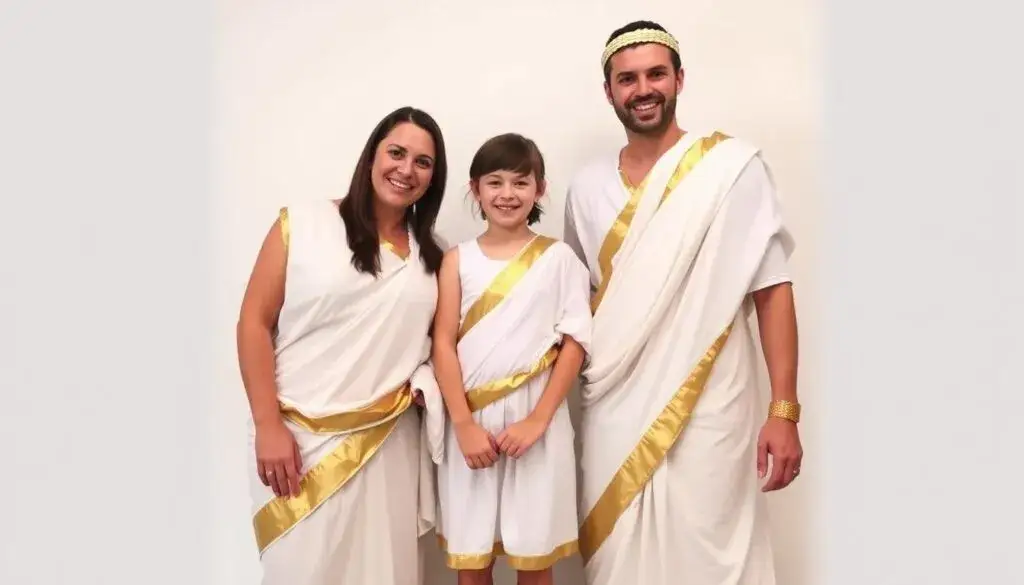 Strój grecki z prześcieradła DIY: Szybko i bez szycia krok po kroku