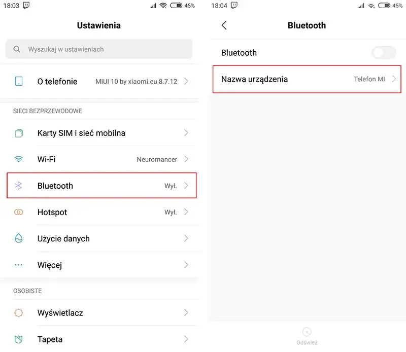 Zmień nazwę Bluetooth: Android, iOS, Windows, Mac - Krok po kroku