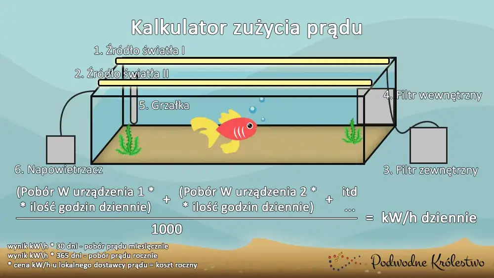 Koszt akwarium 112l: Ile prądu zużywa? Oblicz i oszczędzaj!