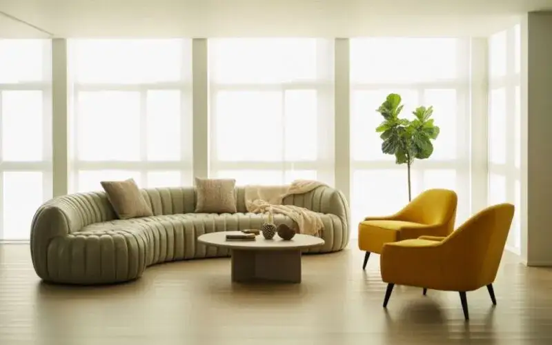 Czy krzesła muszą być w kolorze kanapy? Odkryj nowe możliwości aranżacji