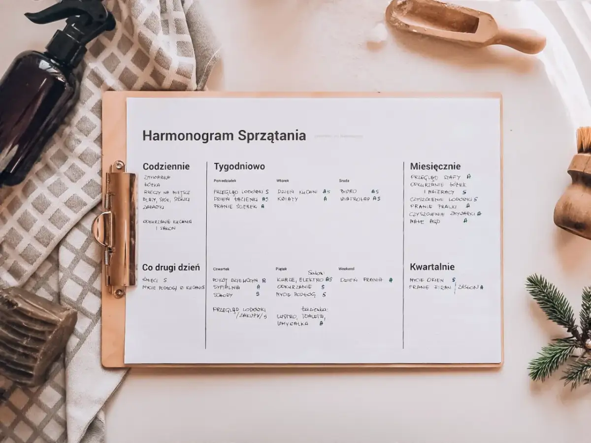 Idealne sprzątanie mieszkania? Mój plan krok po kroku!