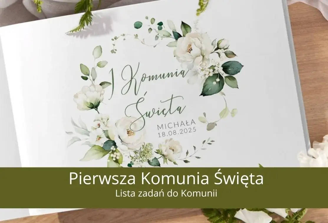 Komunia Święta chłopca: Checklista od A do Z