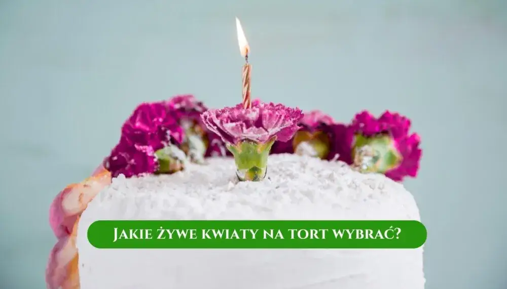 Jakie żywe kwiaty na tort - bezpieczne i piękne dekoracje do ciast