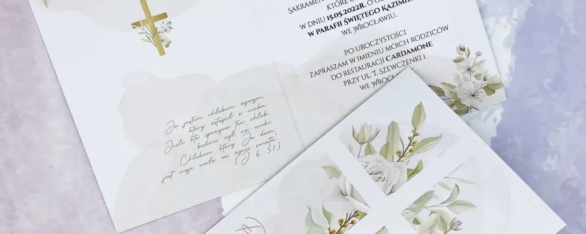 Jak zrobić zaproszenia na komunię? Poradnik krok po kroku