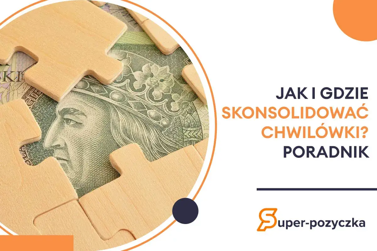 Drewniane elementy układanki na tle banknotu 100 zł.