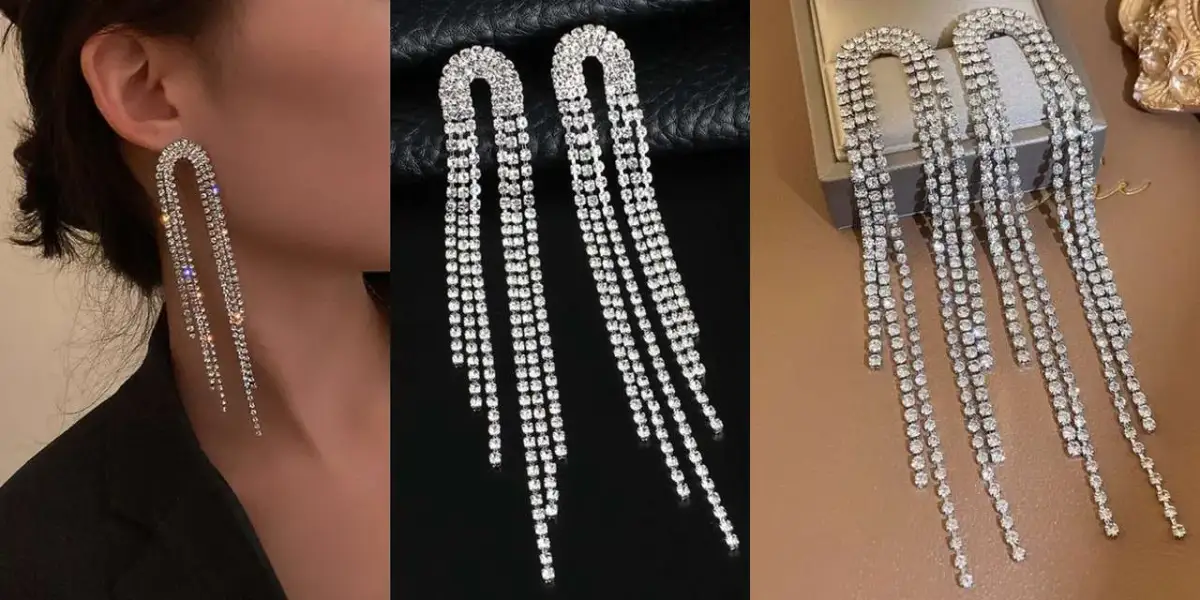 Jakie kolczyki do błyszczącej sukienki, aby uniknąć modowej wpadki?