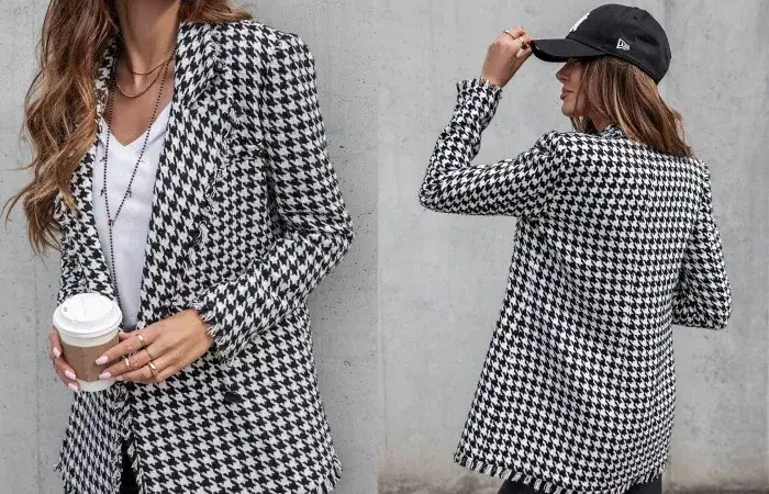 Jaką bluzkę do marynarki w kratę wybrać, by uniknąć modowych wpadek?