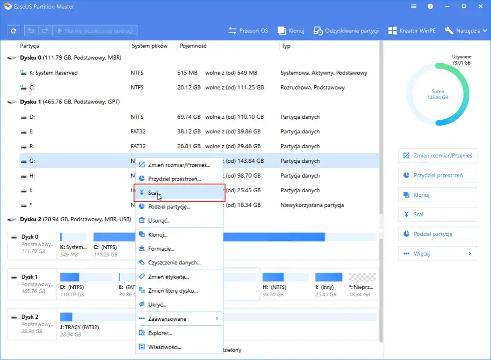 Jak podzielić dysk na partycje w Windows 10 bez utraty danych