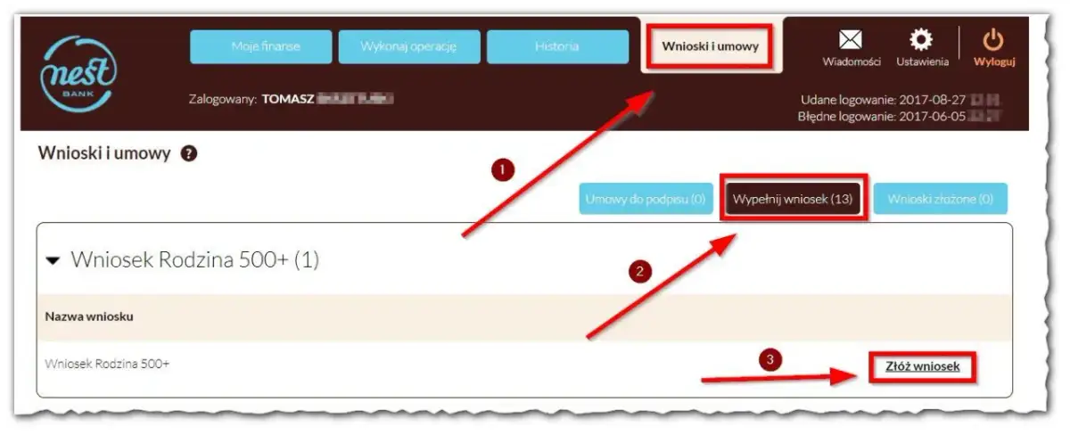 800 plus wniosek: Złóż online krok po kroku i odbierz pieniądze