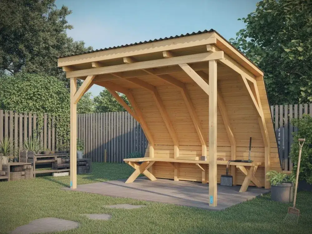 Jak zbudować wiatę z dachem jednospadowym - proste kroki i porady