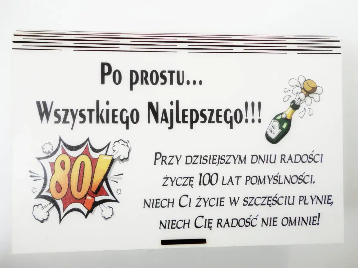 Piękne życzenia na 80. urodziny: wzruszające, zabawne, dla bliskich