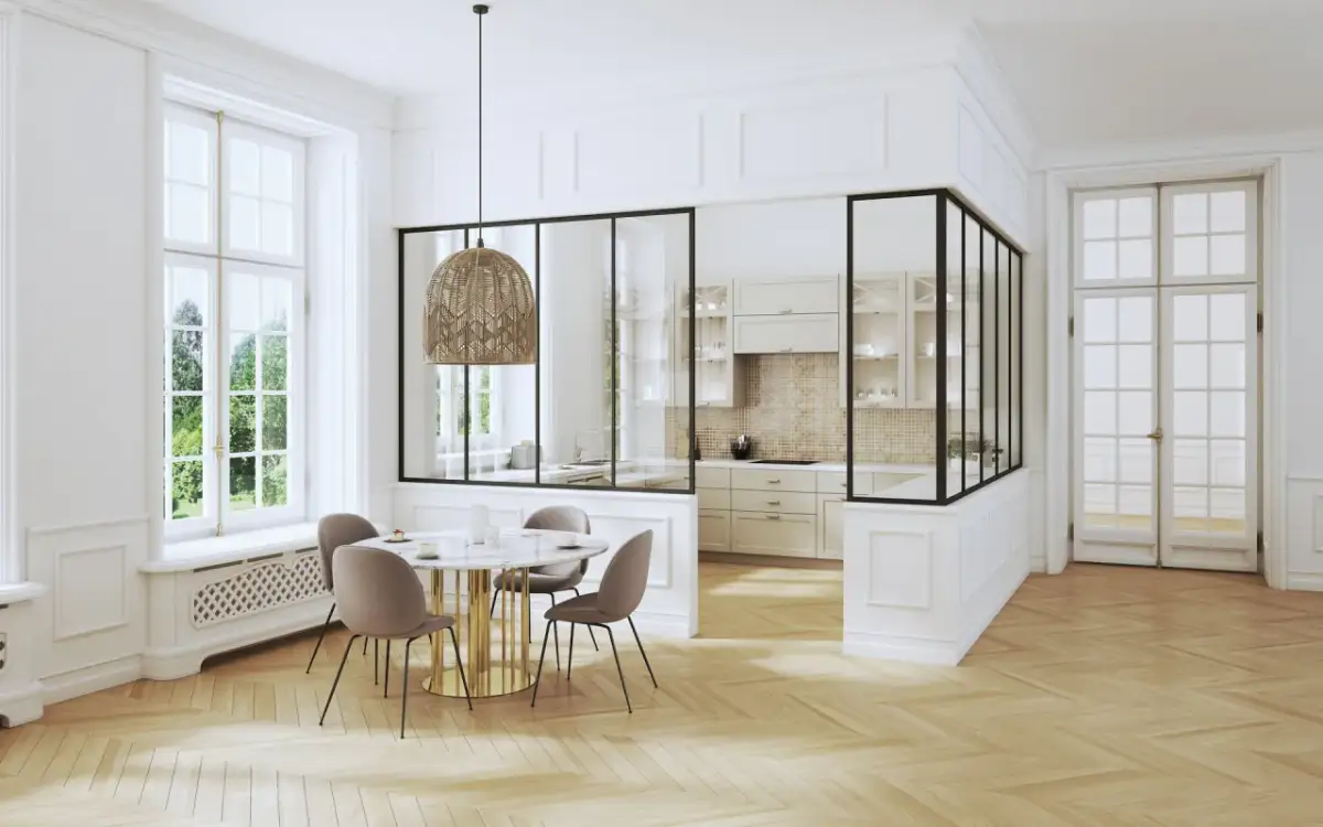 Wydzielenie aneksu kuchennego: Jak sprytnie oddzielić kuchnię?