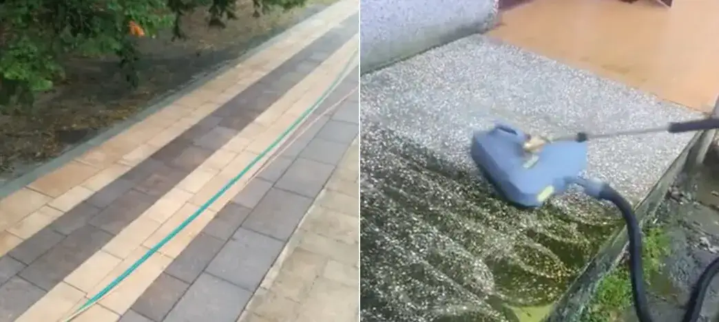 Skuteczne sposoby na umycie kostki brukowej z cementu bez uszkodzeń