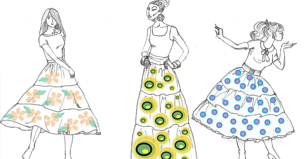 Jak uszyć spódnicę z trzech falban - krok po kroku bez błędów