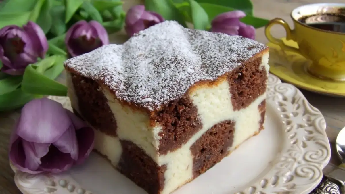 Przepis na ciasto szachownica z serem, które zachwyci Twoich gości