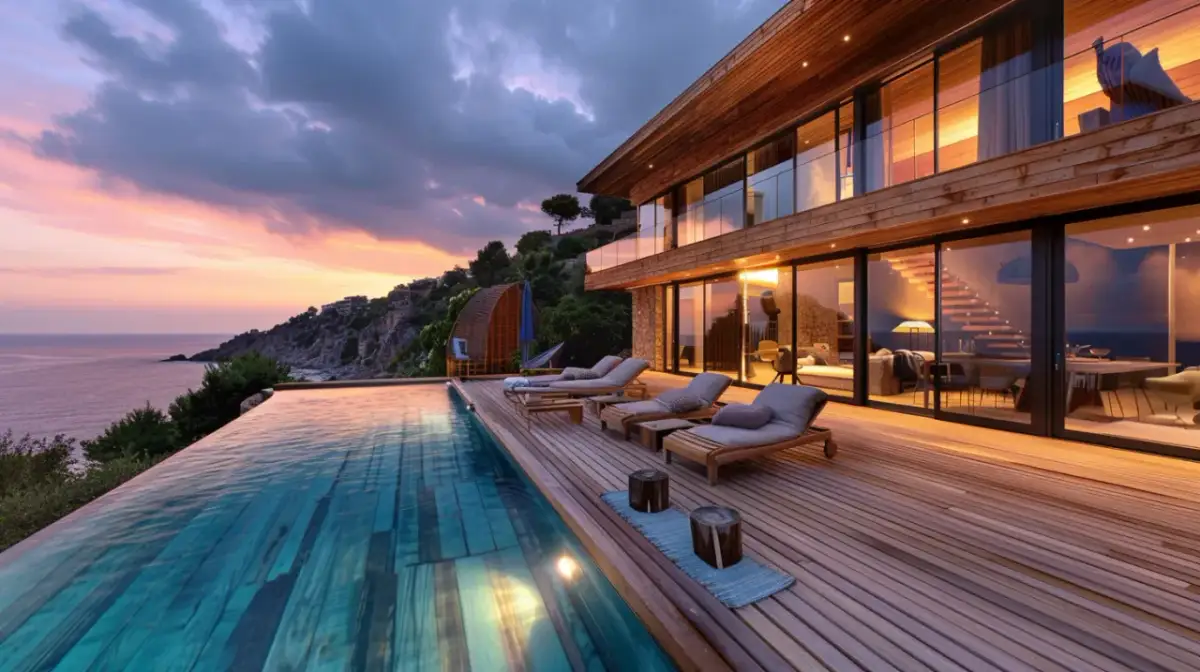 Luksusowe domki nad morzem: Domki z basenem do wynajęcia
