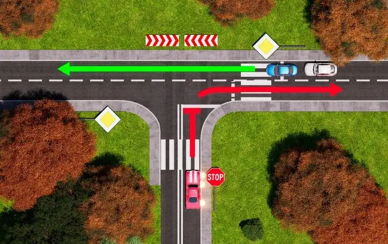 Ćwiczenia kto ma pierwszeństwo w ruchu drogowym – odpowiedzi i wyjaśnienia