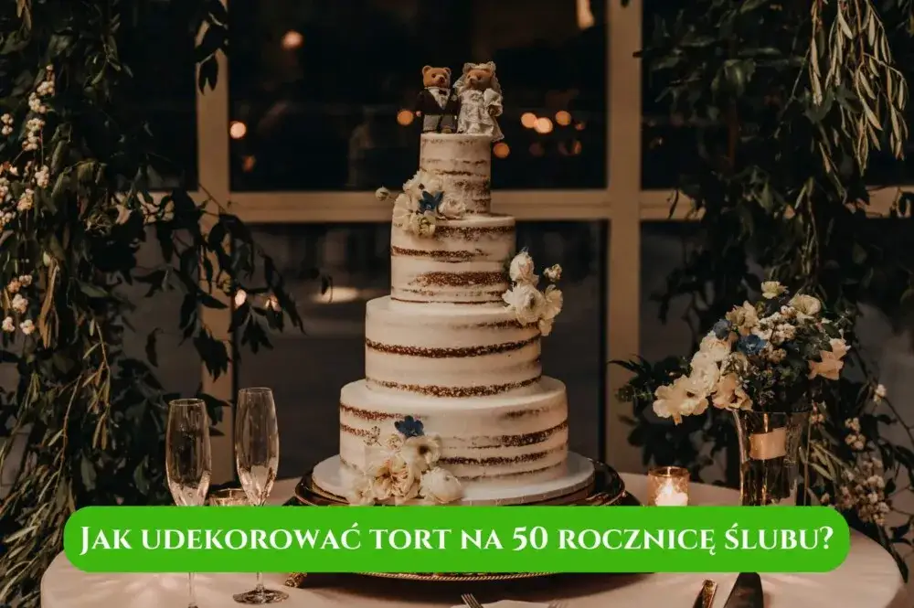 Jak udekorować tort na 50 rocznicę ślubu, by zachwycić gości