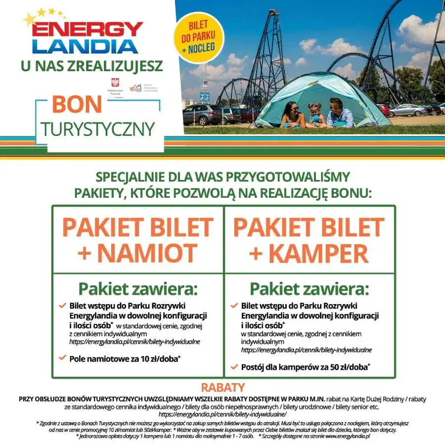 Bon turystyczny w Energylandii. Uwaga! Nie przepłać za bilet do parku rozrywki