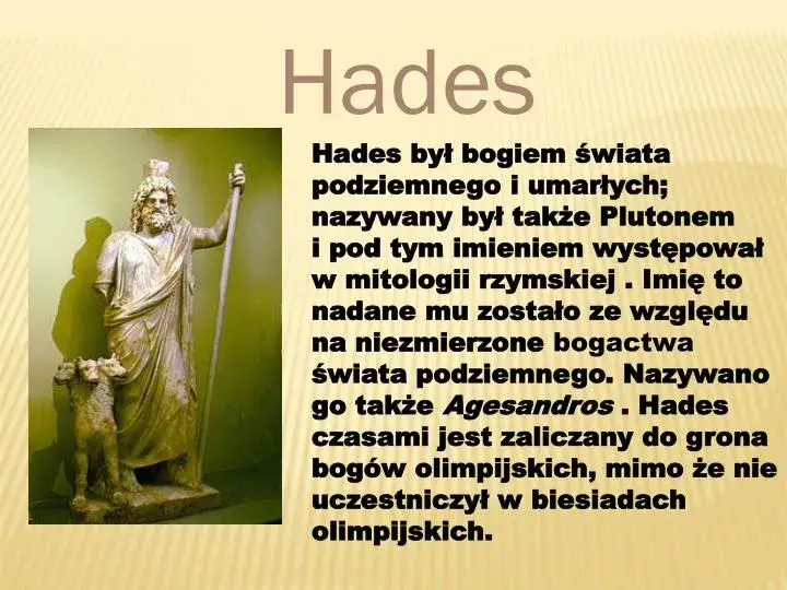 Mit o Hadesie streszczenie: tajemnice władcy podziemi i jego mity