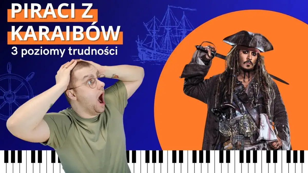 Jak zagrać na pianinie Piraci z Karaibów - proste nuty i tutoriale