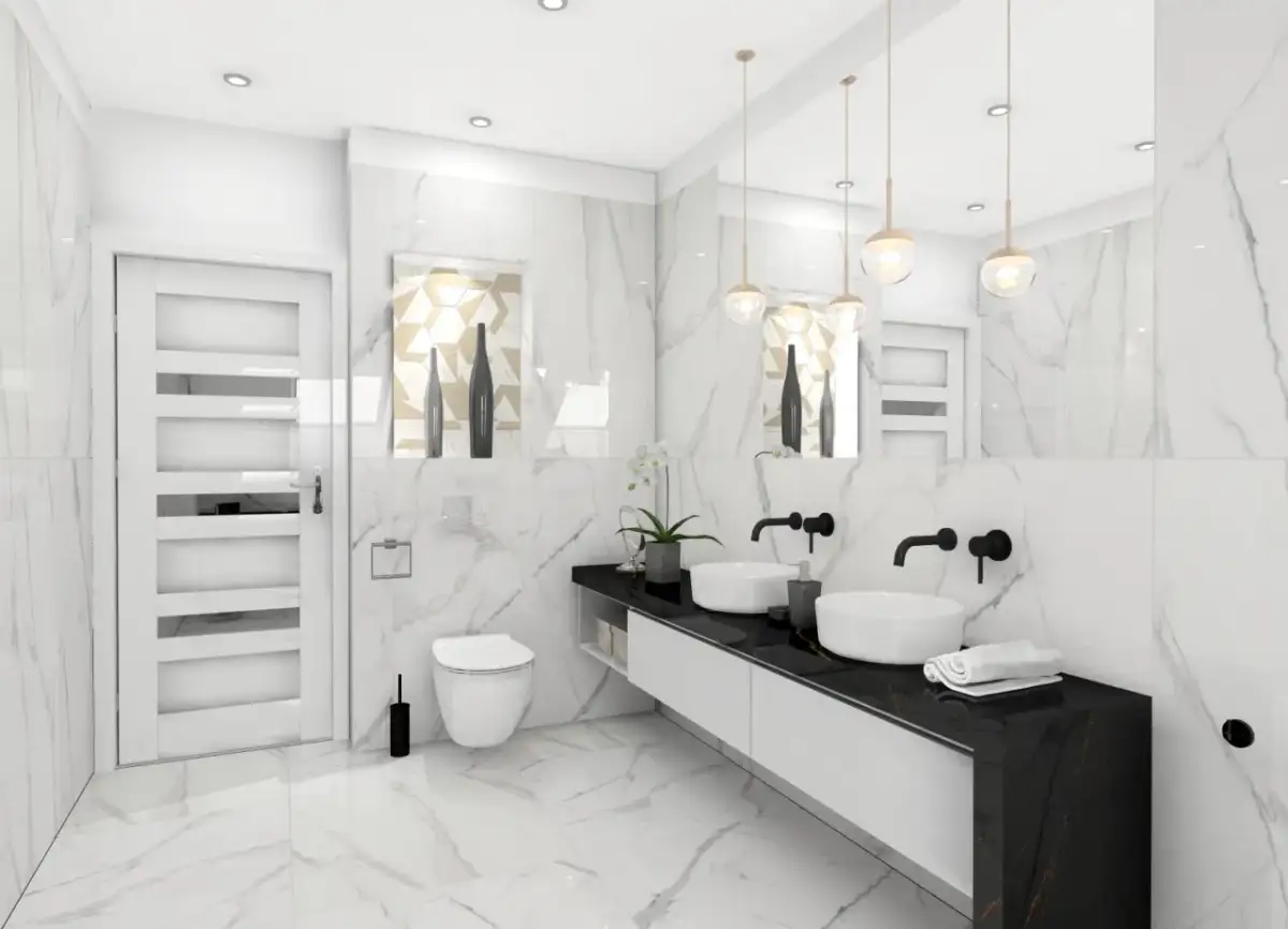 Biało czarna łazienka jakie dodatki? Inspiracje, które zachwycą każdego.