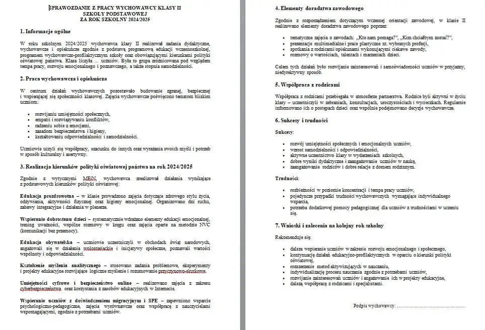 Zajęcia z wychowawcą klasa 6: Kluczowe tematy rozwoju emocjonalnego