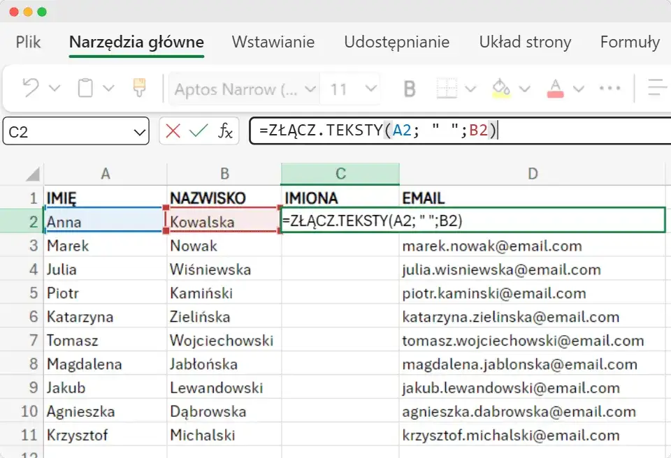 Jak łatwo podzielić tekst na kolumny w Excelu i uniknąć błędów