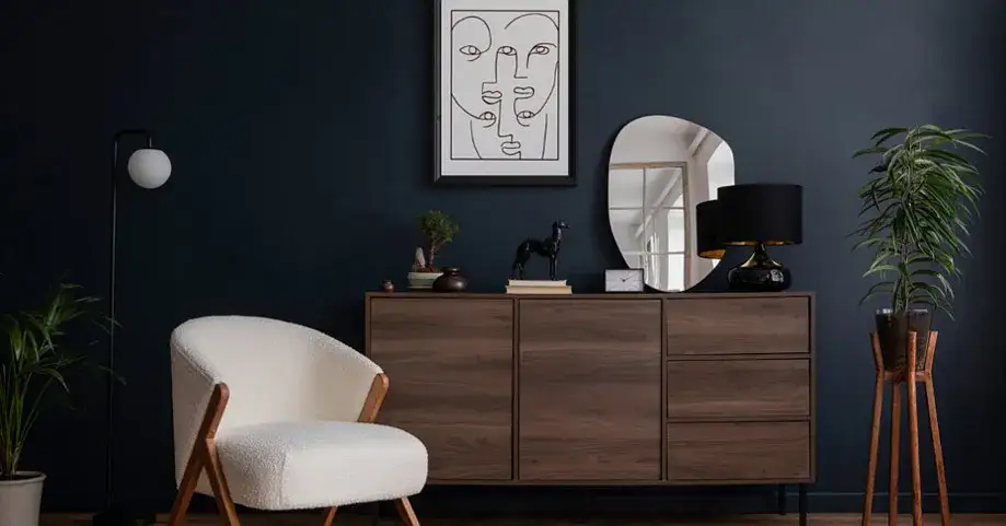 Najlepsze kolory ścian do salonu z meblami wenge, które zachwycają