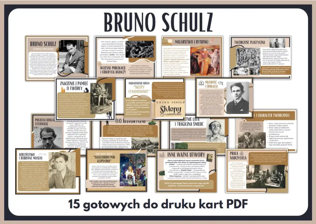 Bruno Schulz i jego "Sklepy cynamonowe" - opowieści o świecie pełnym magii i nostalgii.