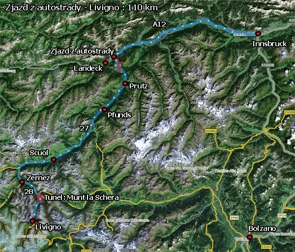 Najlepsza trasa do Livigno: uniknij korków i opłat drogowych